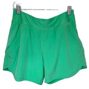 Lands' End Green Athletic Shorts Women’s Size 10 Workout Gym